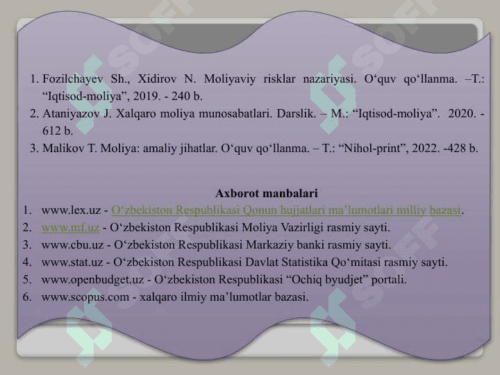 MOLIYAVIY NAZORATNI TASHKIL ETISH ASOSLARI 3