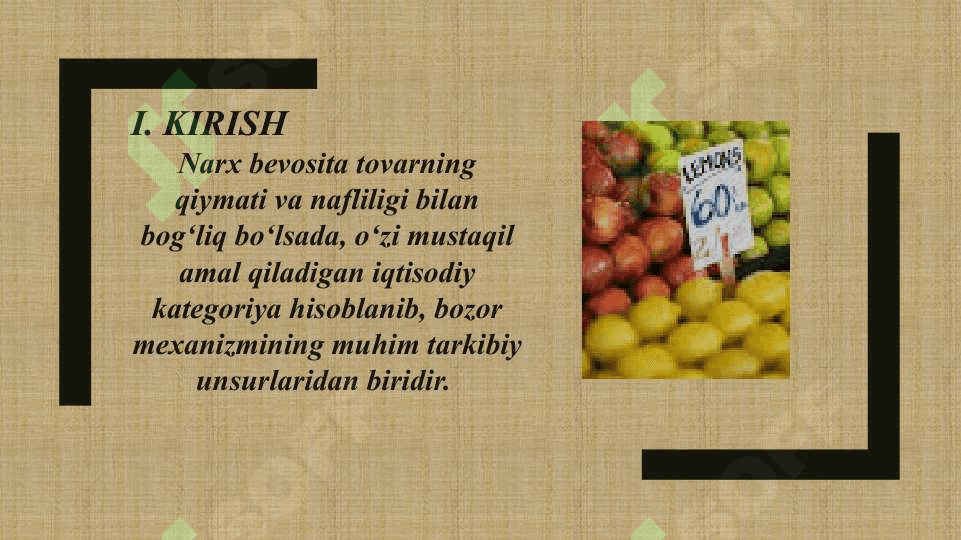Narxning mohiyati va uning shakllanish xususiyatlari 3