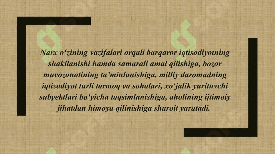 Narxning mohiyati va uning shakllanish xususiyatlari 4
