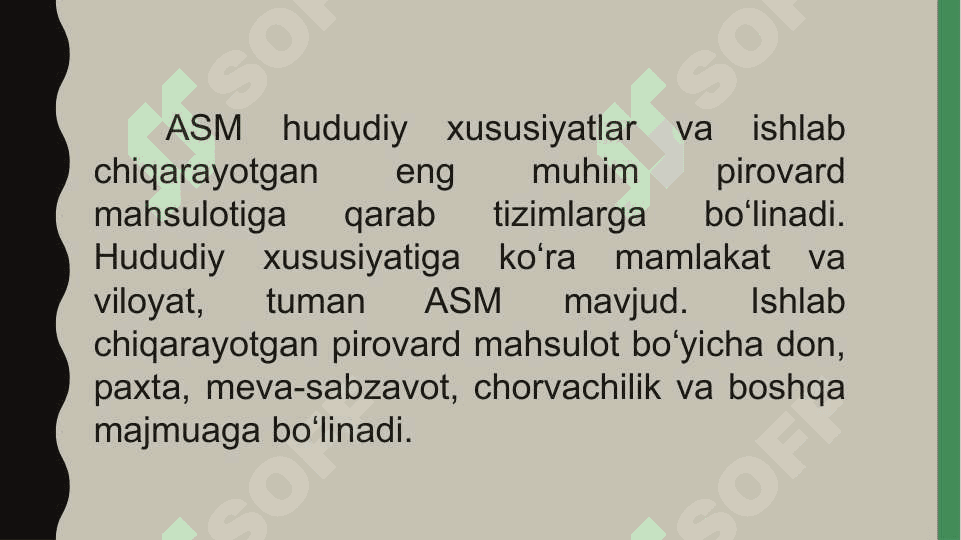 O`ZBEKISTON AGROSANOAT MAJMUASI VA UNING RIVOJLANISHI 6