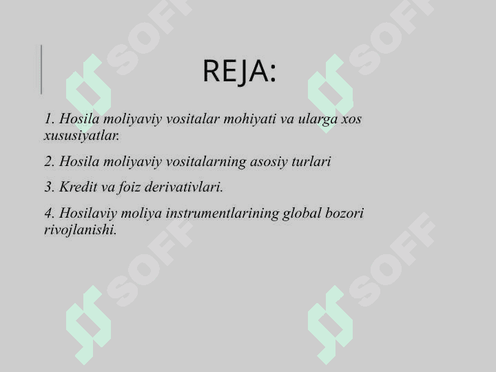 Moliyaviy derivativlar bozori 2