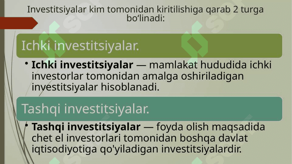O’zbekiston iqtisodiyotida investitsiyalarning ahamiyati 8