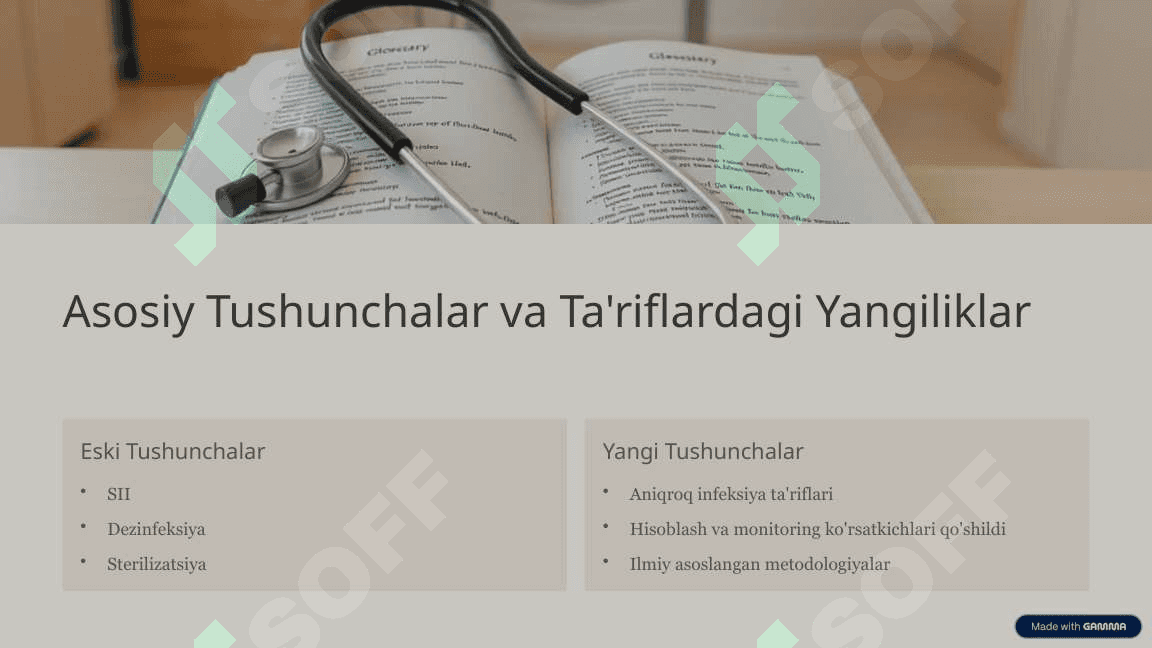 Shifoxona ichki infeksiyalari (SII) bo'yecha 0304-12 sanitariya qoida meyorlari yangin tahrirdagi farqlar 3