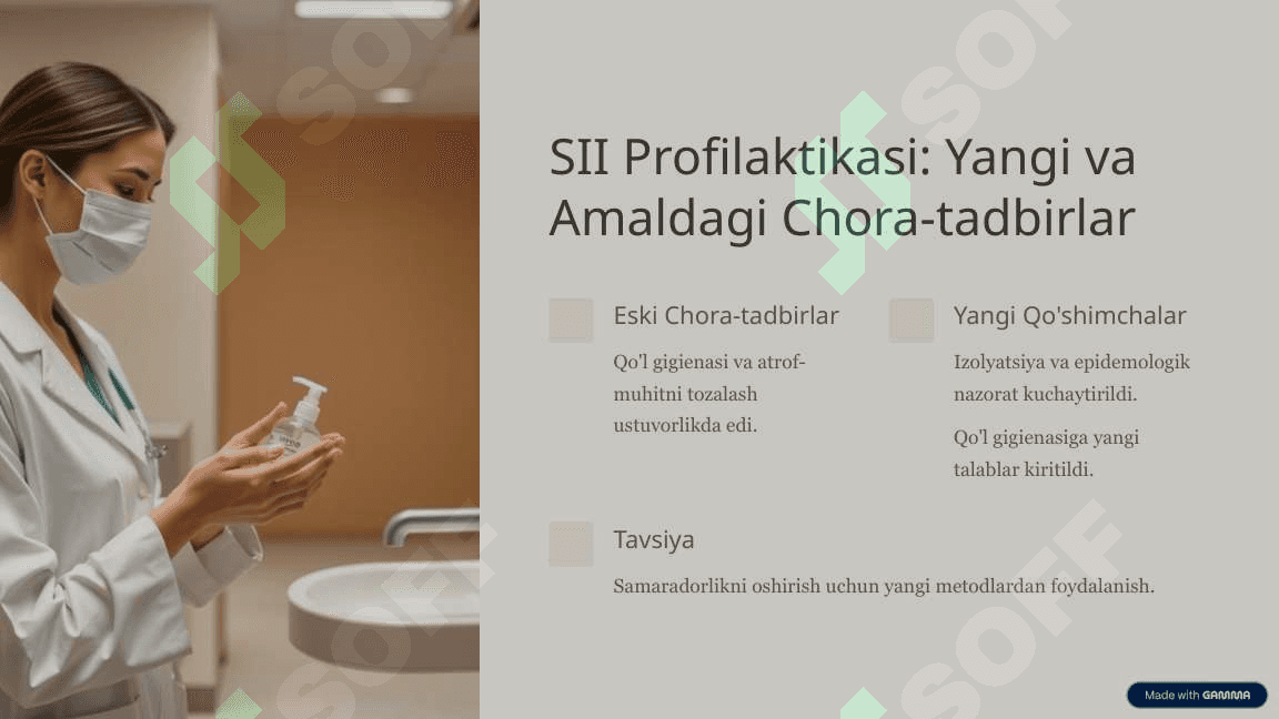 Shifoxona ichki infeksiyalari (SII) bo'yecha 0304-12 sanitariya qoida meyorlari yangin tahrirdagi farqlar 4