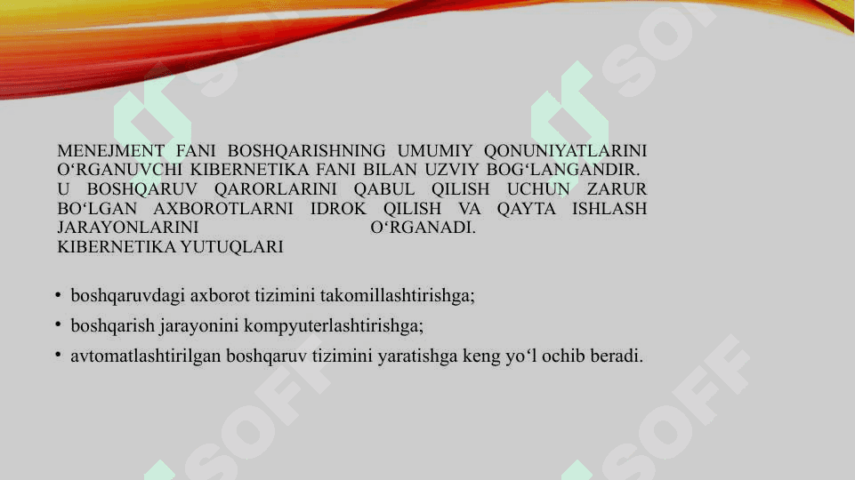 Menejmentda funksional tashkiliy tizimMenejmentda funksional tashkiliy tizim 8