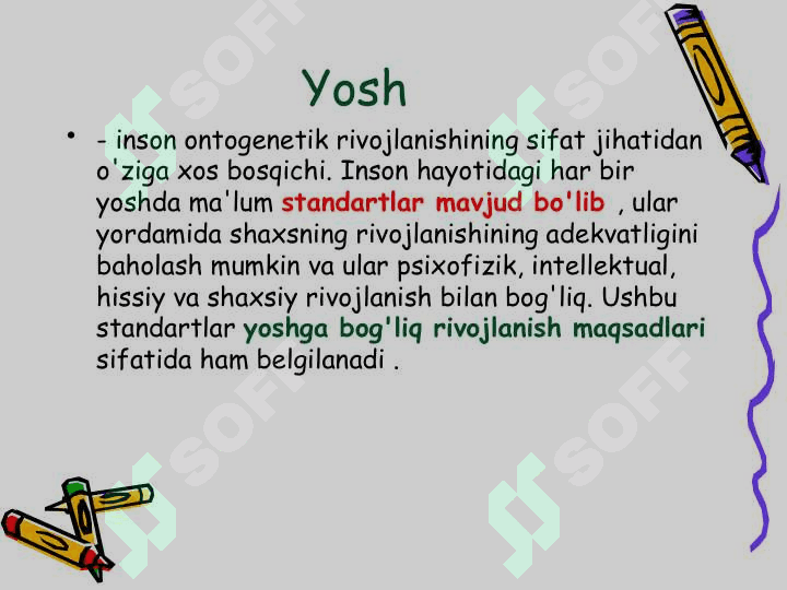 Yoshga bog'liq psixologiya 2