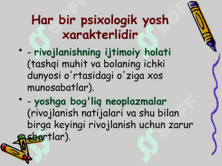 Yoshga bog'liq psixologiya 5