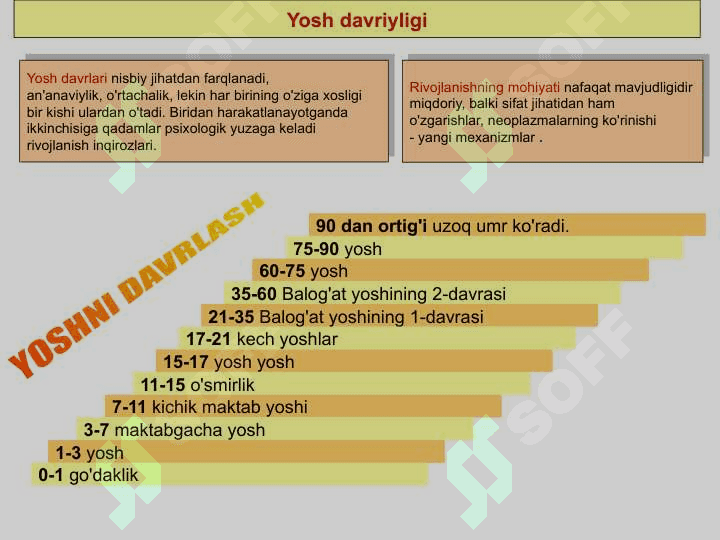 Rivojlanish psixologiyasining asosiy tushunchasi 6