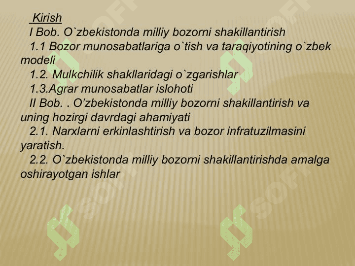 O`zbekistonda milliy bozorni shakillantirish 2