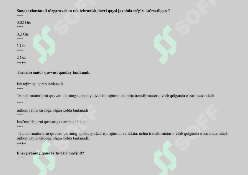 Sanoat karxonalarning elektr ta’minot 4