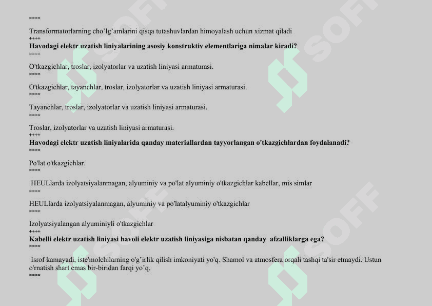 Sanoat karxonalarning elektr ta’minot 8