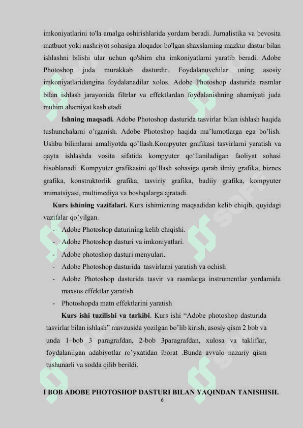 Adobe photoshop dasturida tasvirlar bilan ishlash 5