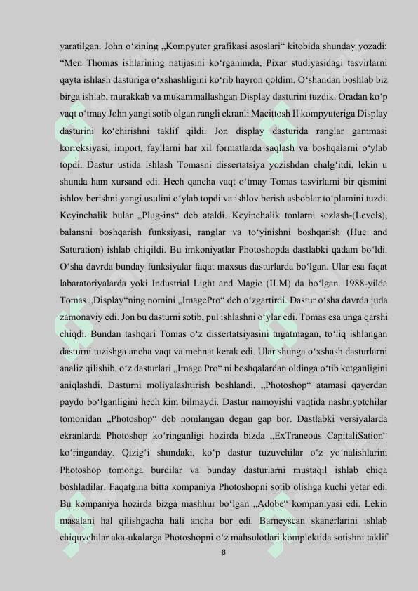 Adobe photoshop dasturida tasvirlar bilan ishlash 7