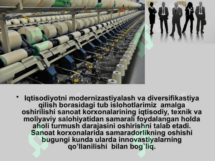 Sanoat korxonalari innovatsion rivojlanishining asosiy yo’nalishlari 3