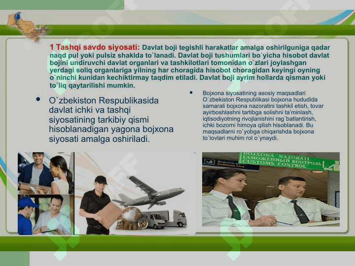 O'zbekistonda tashqi savdoni rivojlantirish istiqbollari 4