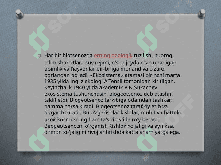 Hamjamiyat va ekosistema 4