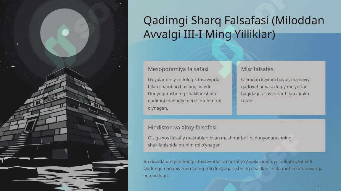 Falsafiy tafakkur taraqqiyoti bosqichlari: gʻarb falsafasi 3