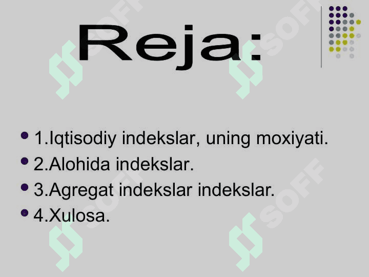 Iqtisodiy indekslar 2