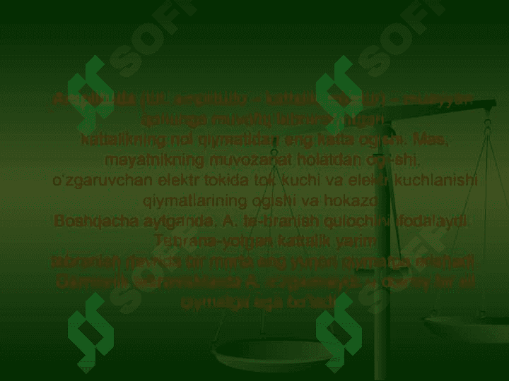SIGNALLAR AMPLITUDASI 3