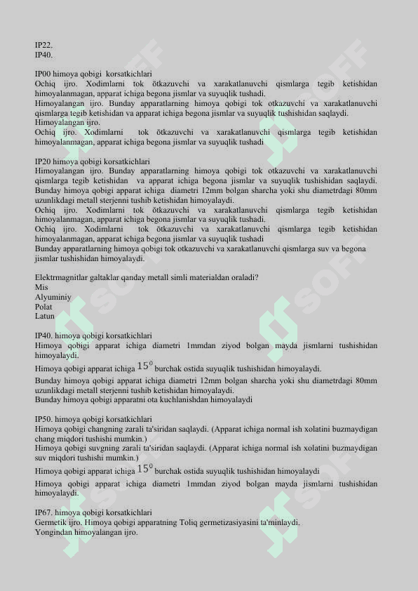 Elektr apparatlari fanidan test savollari 4
