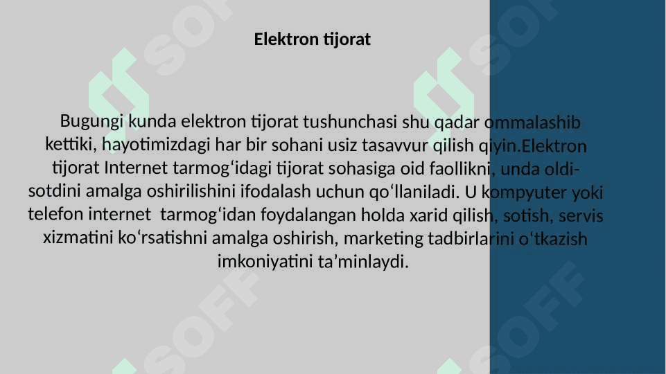 Internet do’kon haqida 2