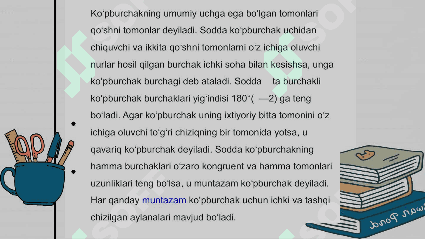 Geometriya kursida ko’pburchaklar va ko’pyoqlilarni o’qitish metodikasi 3
