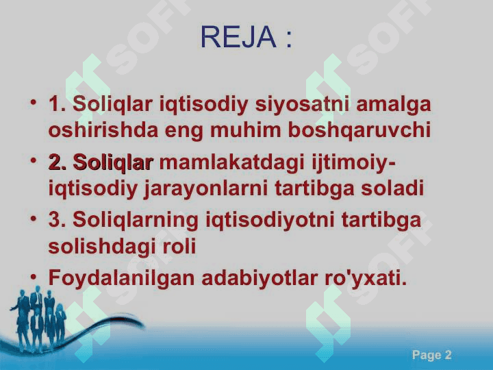 Soliqlar va soliqqa tortishning iqtisodiy mohiyati 2