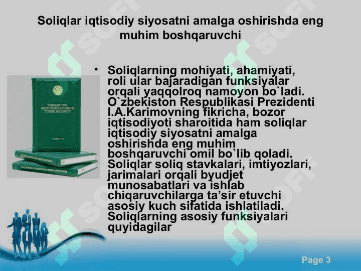 Soliqlar va soliqqa tortishning iqtisodiy mohiyati 3