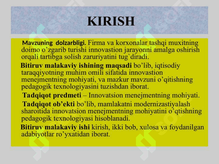 Innovatsion menejmentning mohiyati va uni o`qitishning texnologik modulini yaratish” 4