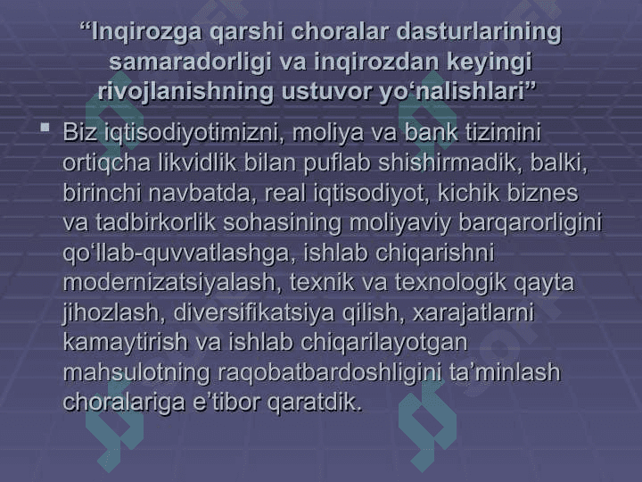 Inqiroz sharoitida marketing faoliyati xususiyatlari 2
