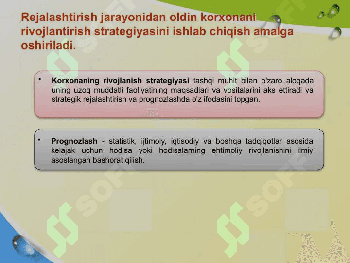 Strategik va indikativ rejalashtirish 8