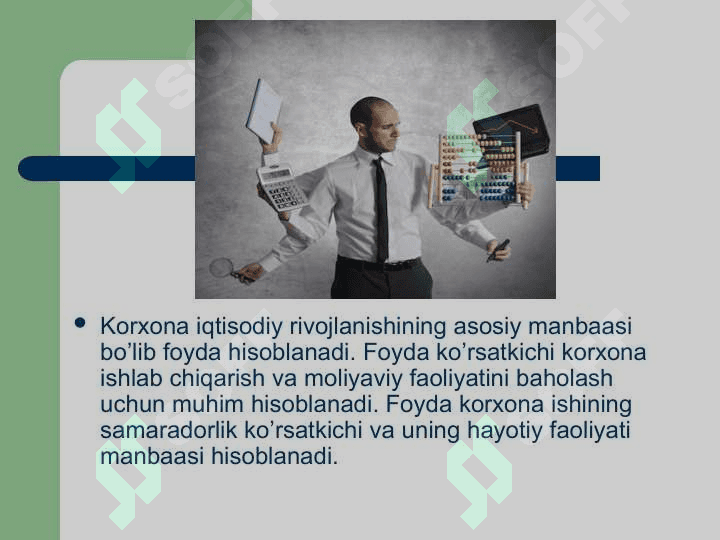 Sanoat tarmoqlari korxonalarining daromadi va samaradorligi 4