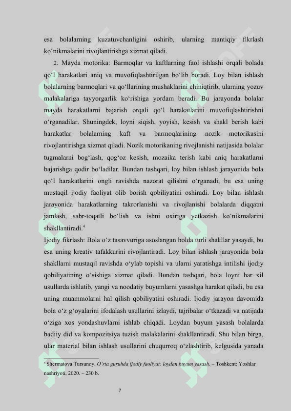 Oʻrta guruhda loydan buyum yasashga oʻrgatish kurs ishi 7