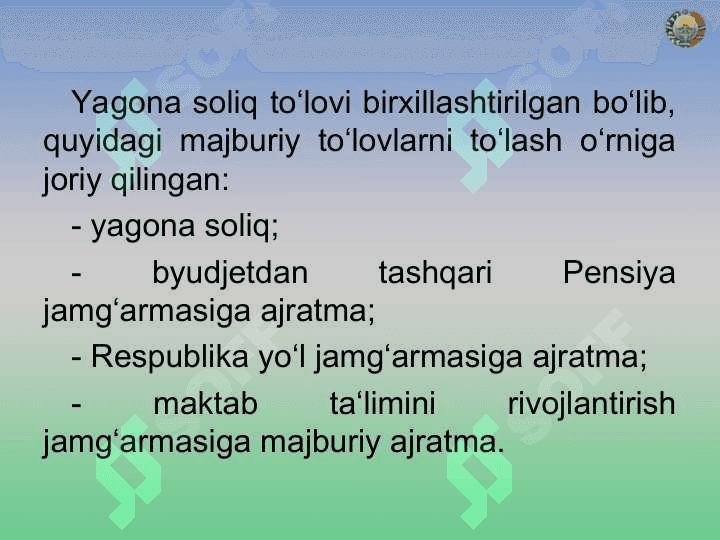 Soddalashtirilgan soliq tizimi 6