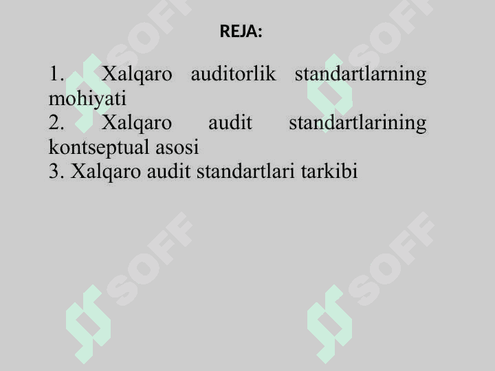 AUDITNING XALQARO STANDARTLARI 2