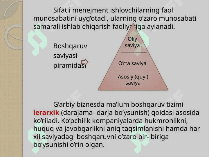 Menejment fanining predmeti, mazmuni va vazifalari 8