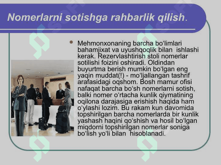 Mehmonxonalarning tashkiliy-boshqarish tuzilmasi 4