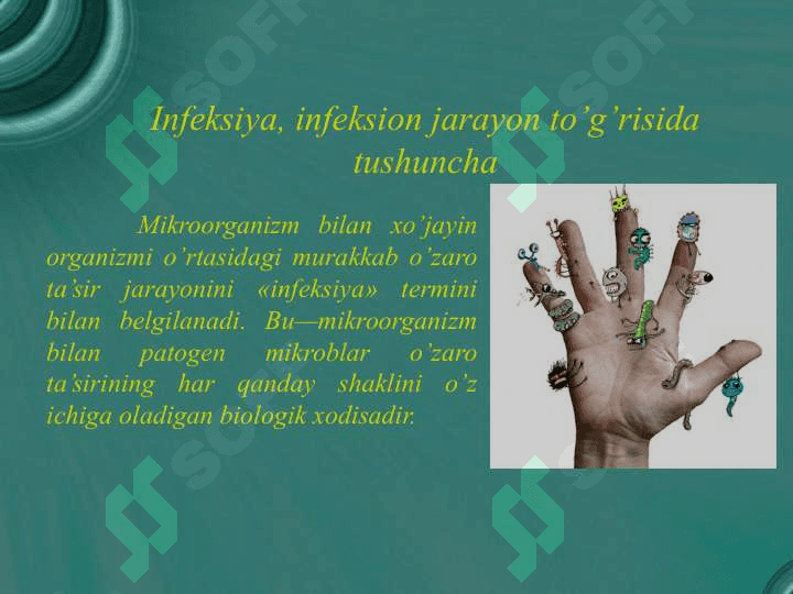 Infeksiya haqida ta’limot patogenlik va virulentlik o’rganish usullari 4