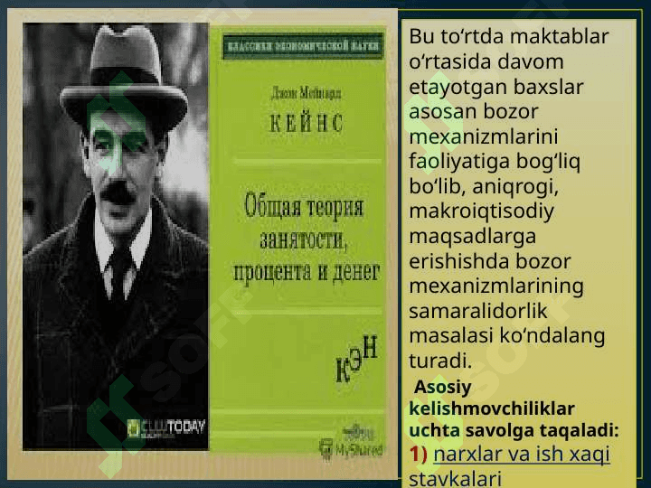 Makroiqtisodiy muvozanatda Keynschilar nazariyasi 5