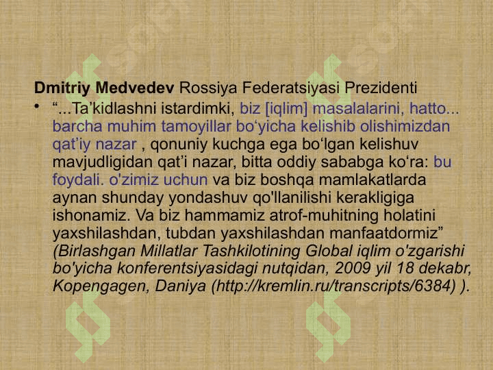 Iqlim o'zgarishini iqtisodiyotga ta'sirlari 8