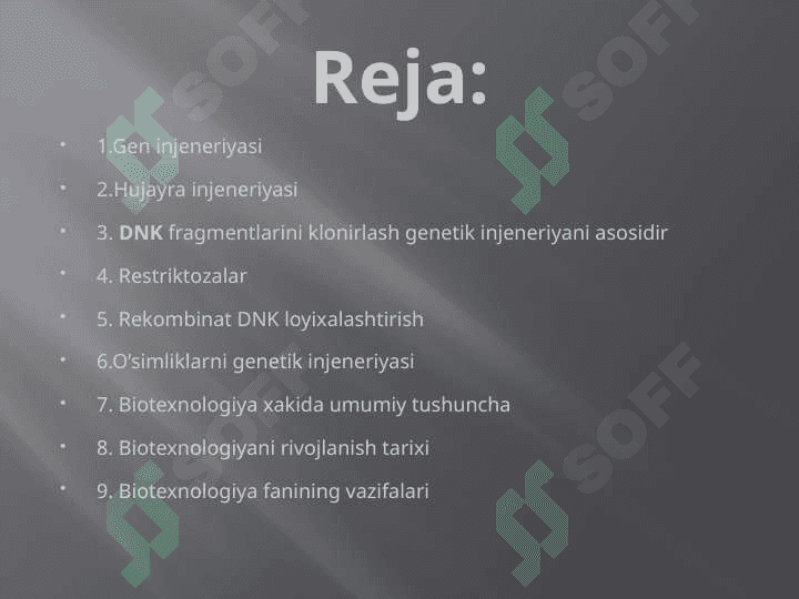 Gen injeneriyasi va biotexnologiya 2