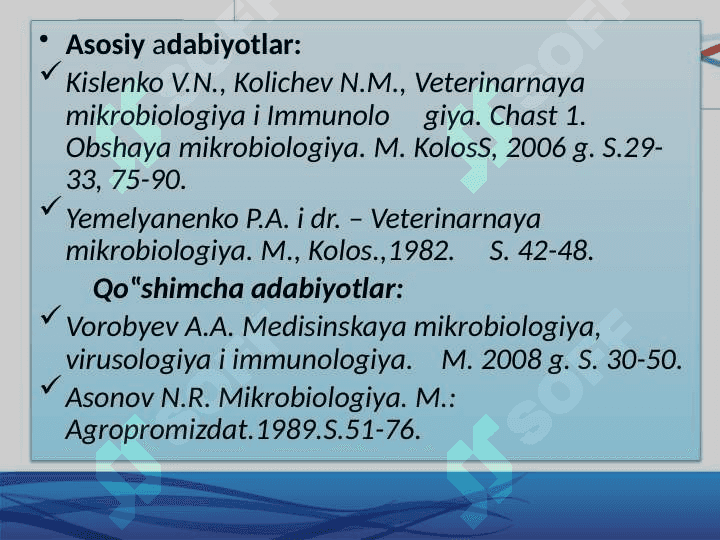 Go’sht mikrobiologiyasiGo’sht mikrobiologiyasi 2