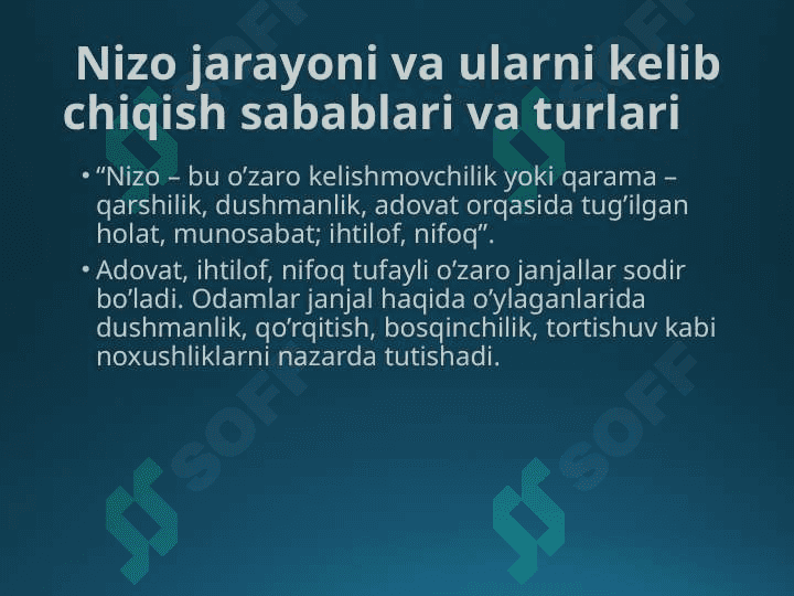 Nizo va muzokoralar 3