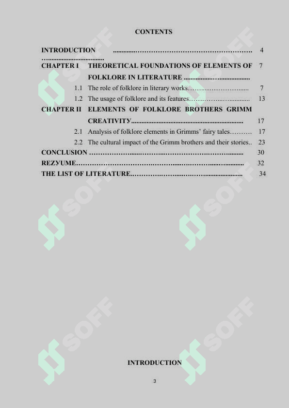 Еlеmеnts оf fоlklоrе brоthеrs Grimm сrеаtivitу KURS ISHI 3