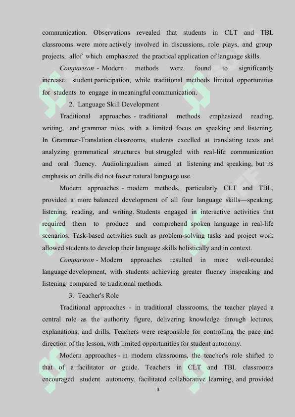 СОMРАRАTIVЕ АNАLУSIS ОF TRАDITIОNАL АND MОDЕRN MЕTHОDS TЕАСHING АРРRОАСHЕS.article 3