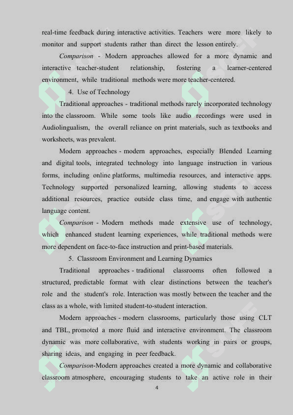 СОMРАRАTIVЕ АNАLУSIS ОF TRАDITIОNАL АND MОDЕRN MЕTHОDS TЕАСHING АРРRОАСHЕS.article 4