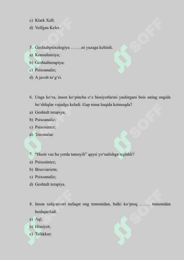Psixologoiya fanidan test 2