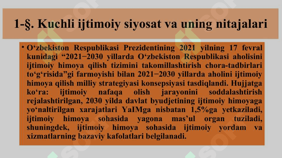 О‘zbekiston Respublikasidagi ijtimoiy o`zgarishlar 8