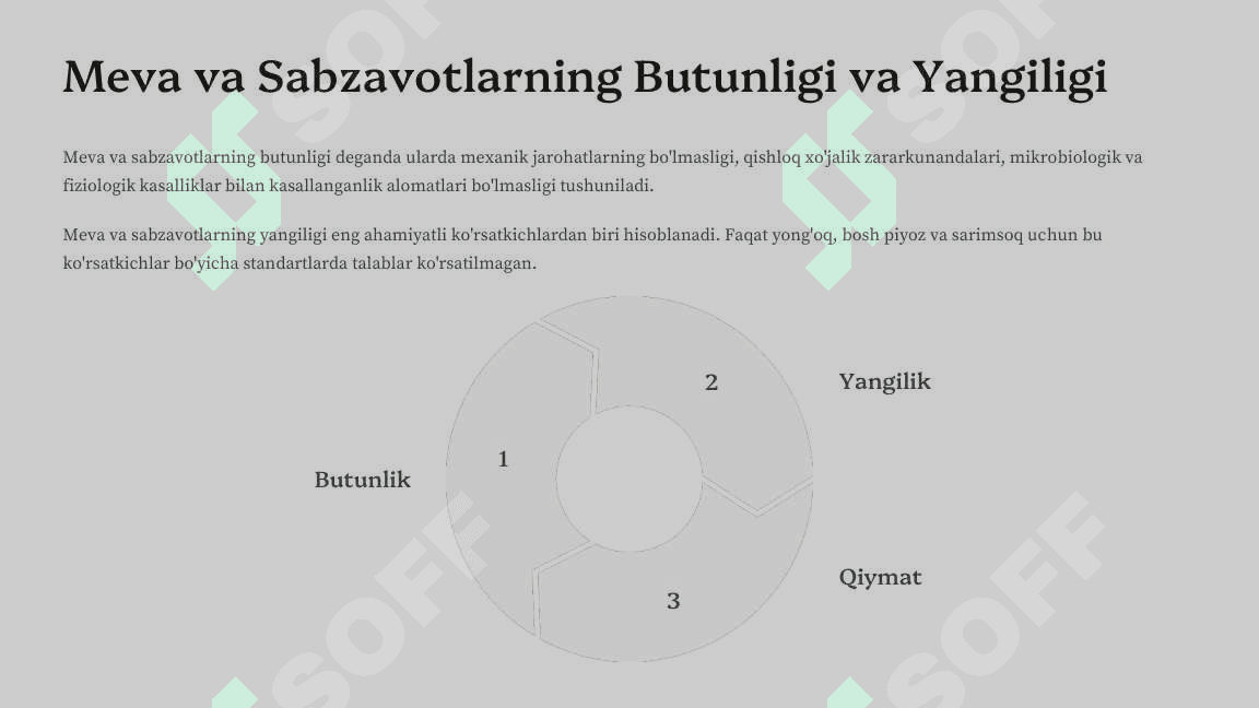 Sabzavot va mevalar mahsulotlarini ekspertizasi 7