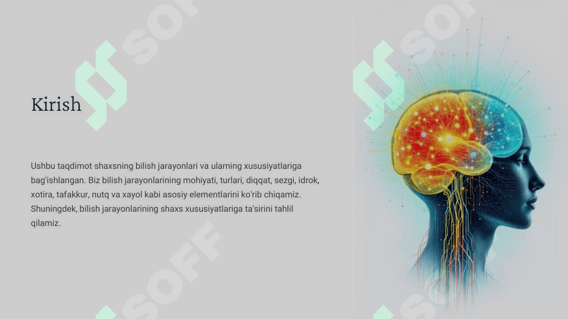 Shaxsning bilish jarayonlari va xususiyatlari 2